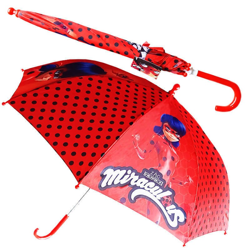 Paraguas de LadyBug Prodigiosa de dibujos animados Miraculous Grande TodoMasBarato