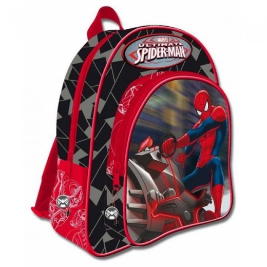 Mochila grande de Spiderman de 40 cm para colegio grande con 2 compartimetnos