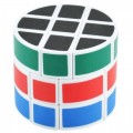 cubo de rubik cilindrico raro con forma de cilindro 3x3 de colores