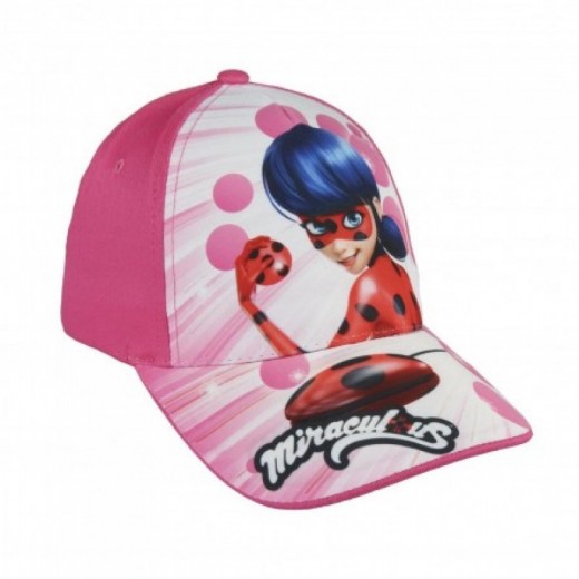 Gorra de ladybug color rosa para niña gorra con visera de miracolous Nueva