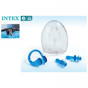 Set de tapones para oidos y clip nasal natación piscina protector con caja