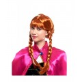 Peluca de Disfraz Pelirroja tipo Anna hermana de Elsa de Frozen Princesa Ana