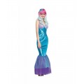 Disfraz de Sirena para Mujer traje Sirenita Carnaval mujer cola de sirena azul