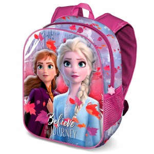 Mochila 3D de Frozen 2 de Elsa y Anna 31 cms colegio con asas acolchadas