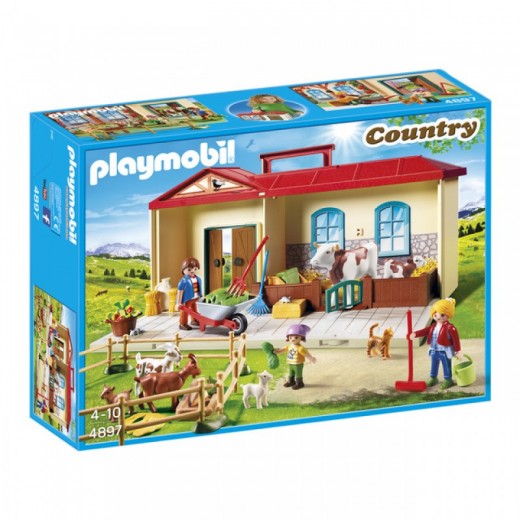 Granja Maletin de Playmobil Country maleta con animales granja 4897