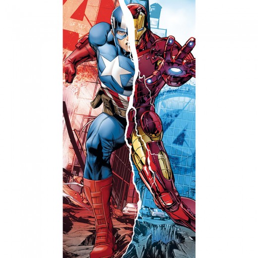 Toalla de los Vengadores Marvel Capitan America Iron Man algodon