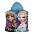 Poncho de Frozen Elsa y Anna Hermanas Disney toalla niños con capucha