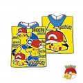 poncho de Pikachu Pokemon toalla con gorro secado rápido con gorro amarillo