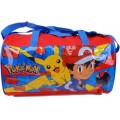 Bolsa de deporte Pokemon Pikachu Macuto mediano gimansio deportivo rojo y azul