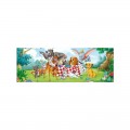 PUZZLE de 100 piezas infantil de animales Disney amigos pequeño panorama alargad