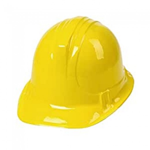 pack de 6 Gorros de albañil para disfraz de obrero amarillo casco de obra