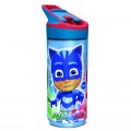 BOTELLA de dibujos PJ MASKS Azul con bebedor boquilla TRITAN PREMIUM 620 ML