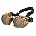 Gafas Steampunk punky disfraz de color bronce con goma ajustable Disfraz