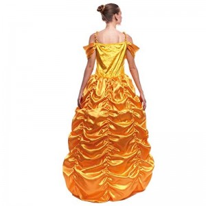 Disfraz de Princesa bella vestido amarillo princesa principe bestia carnaval