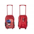 Mochila de ladybug para colegio grande con carro roja maleta Grande