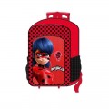 Mochila de ladybug para colegio grande con carro roja maleta Grande