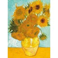 Puzzle de cuadro arte Van Gogh de Los Girasoles de 300 piezas pequeño