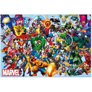 Puzzle personajes de Marvel con los personajes de Marvel dibujos 1000 piezas
