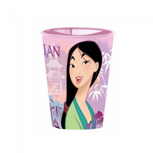 Vaso de Mulan para niños 260ml de plastico de la pelicula dibujos
