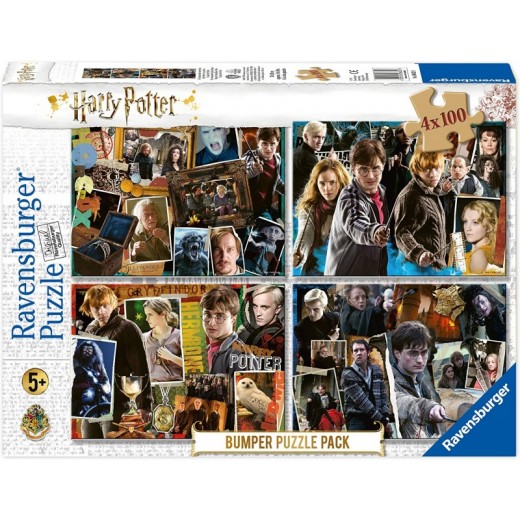4 Puzzles de Harry Potter de 100 piezas cada 1