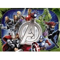 4 Puzzles de los personajes de Vengadores dibujos 100 piezas cada 1 Avengers