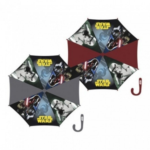 Paraguas de star Wars con mago grande 48 cm Darth vader stormtrooper