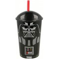 Vaso con caña de Star Wars Darth Vader 400 ml grande Negro con tapa