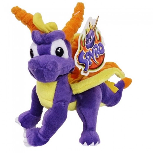 Peluche de Spyro el Dragon del juego de play station 27 cm de largo