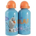 Botella aluminio de Olaf 500 ml cantimplora para agua Frozen Azul muñeco nieve