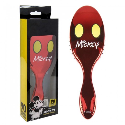 Cepillo Peine de Mickey Mouse para cabello pelo Rojo Brillante Caja puas suaves