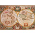 PUzzle de mapa del mundo antiguo de 1000 piezas en color mapamundi 69x50cm