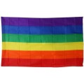 Bandera con colores del arcoiris LGBT Orgullo Gay y Paz Grande de 90 x 150 cm