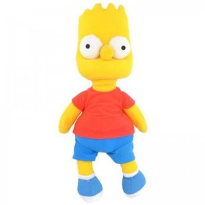 Peluche de Bart Simpson Temporada 1 28 cm Original de los Simpsons