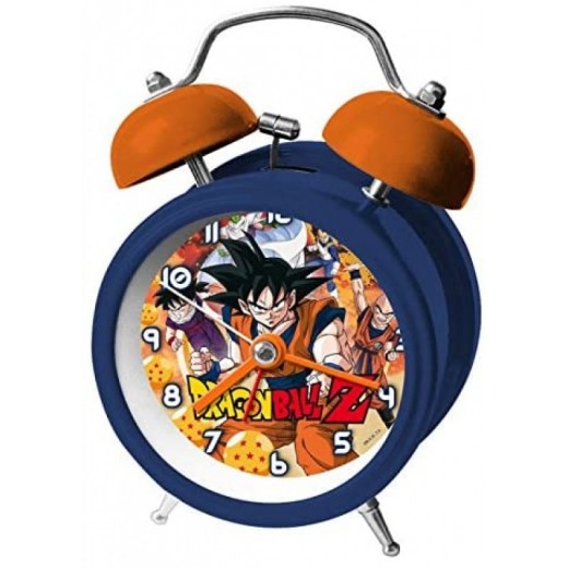 DESPERTADOR De Dragon Ball Z Son Goku de metal Azul o Naranja campana