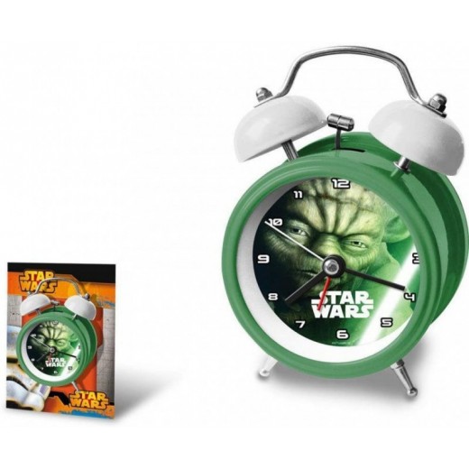 DESPERTADOR Yoda Star Wars Verde de metal con campana 16 cm