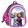 Mochila de Frozen Elsa y Anna grande morada 42 cm de película colegio primaria