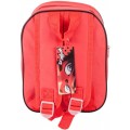 Mini mochila de ladybug 25 cm para guardería excursión almuerzo roja