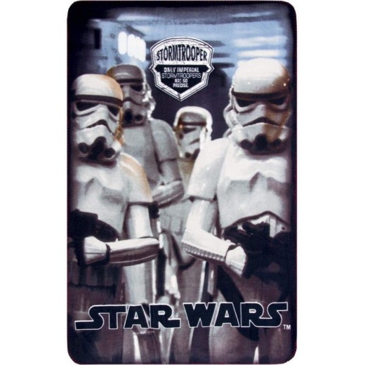 Manta polar de Star wars Stormtrooper soldados blancos 100 x 150 cm suave