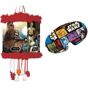 Piñata con antifaz de Star Wars para cumpleaños 20X30 cm cumpleaños