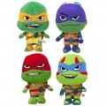Colección de 4 Peluches Tortugas Ninjas teenagers 21 cm turtles