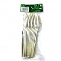 Pack 12 tenedores biodegradables reciclables varios usos apto microondas