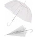 Paraguas transparente grande para adulto con mango automático 61cm