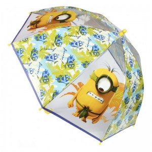 Paraguas de Minions infantil campana 46cm con dibujos amarillos 45cm Gru