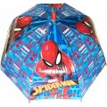 Paraguas Spiderman Grande Cúpula Automático azul y rojo 45cm infantil grande