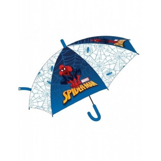 Paraguas de Spiderman Grande Automático transparente azul 44 cm infantil Marvel