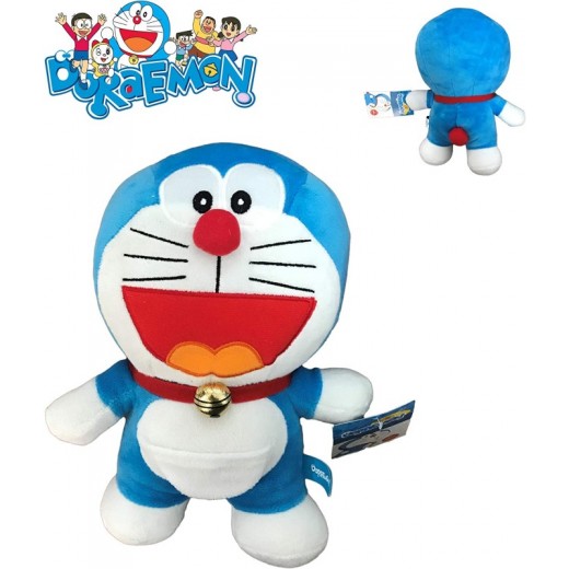 Peluche Doraemon sonriente Grande de Doraemon 28 cms Original Nuevo