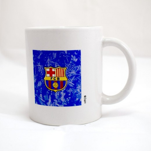 Taza del F.C Barcelona taza para desayuno de cerámica del Barça con Escudo