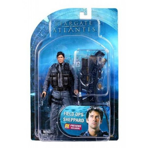 Figura Stargate Atlantis campo Ops teniente Coronel John Sheppard articulada