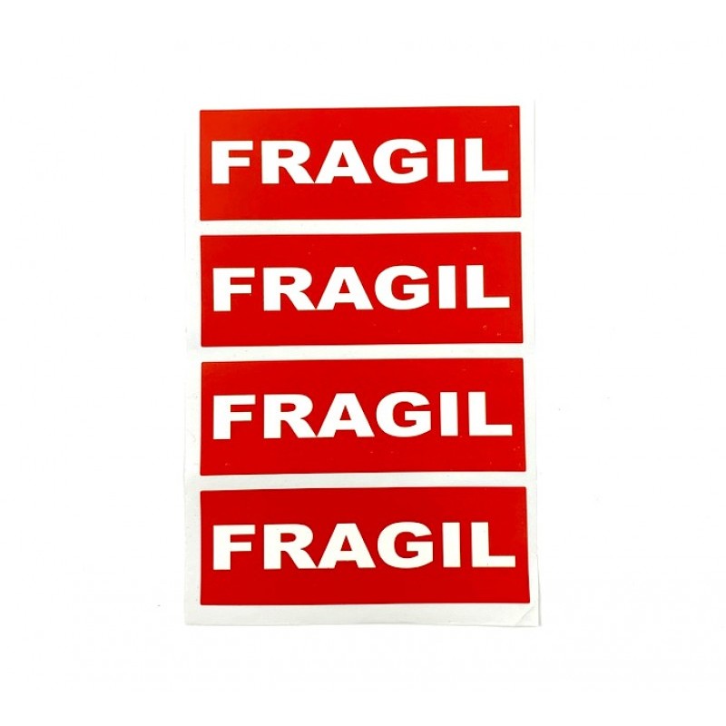 Pegatinas Frágil Rojo 20 etiquetas adhesivas fragil para paquetes TodoMasBarato