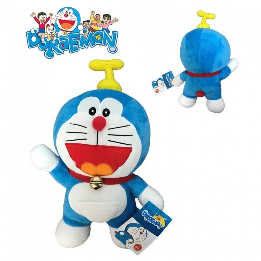Peluche Doraemon con gorrocoptero de dibujos animados Doraemon 23 cms Original